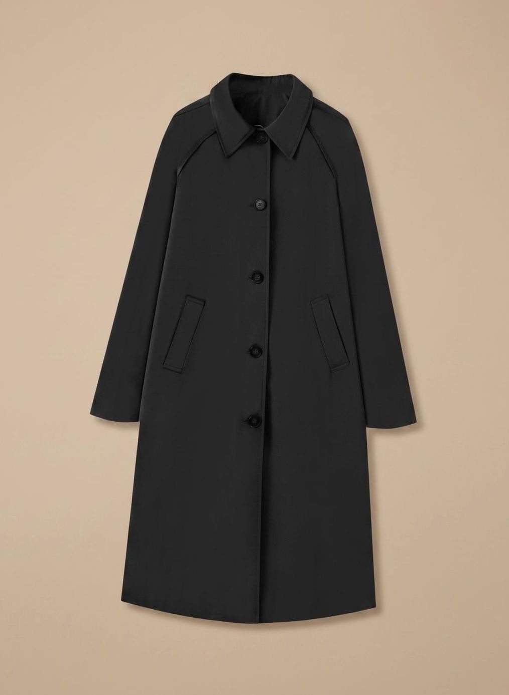 Astrid | Langer und eleganter Trenchcoat für Damen mit Seitentaschen