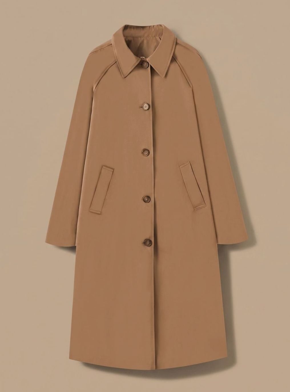Astrid | Langer und eleganter Trenchcoat für Damen mit Seitentaschen