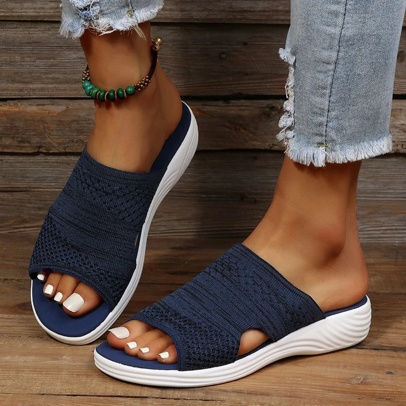 Charlotte | Dame ortopædiske slip-on sandaler med åben tå