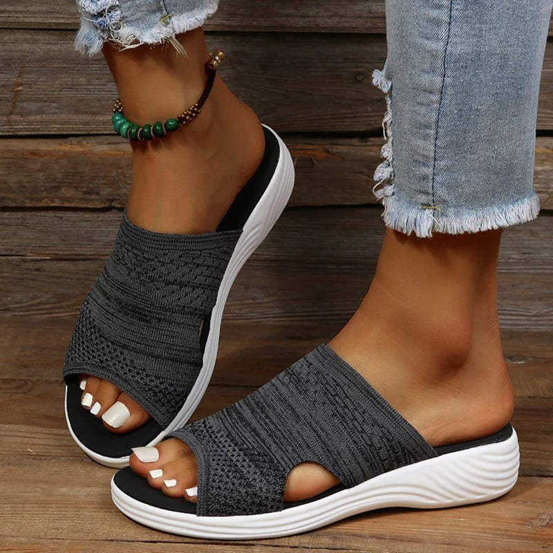 Charlotte | Dame ortopædiske slip-on sandaler med åben tå