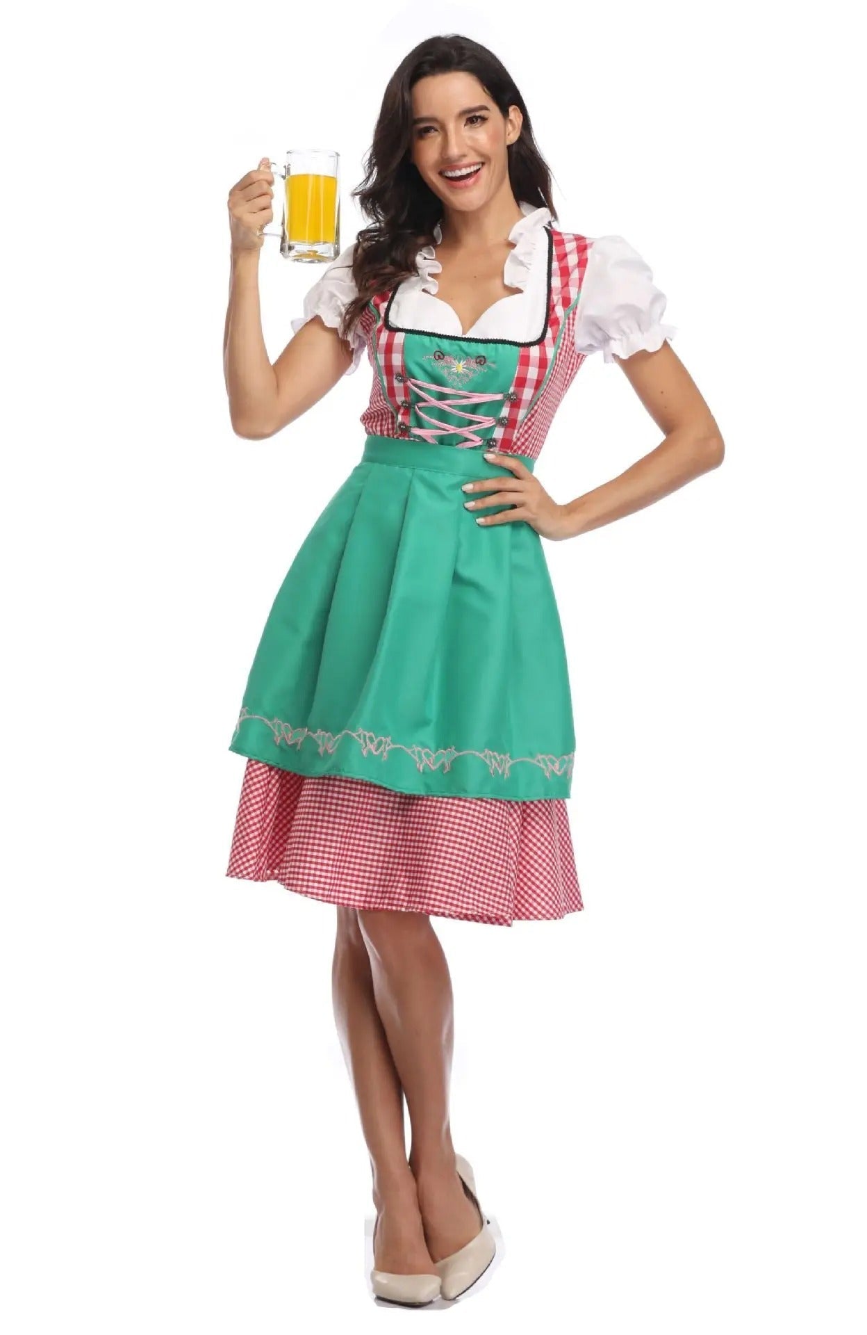 Sarah | Traditionel Oktoberfest kjole med dirndl design