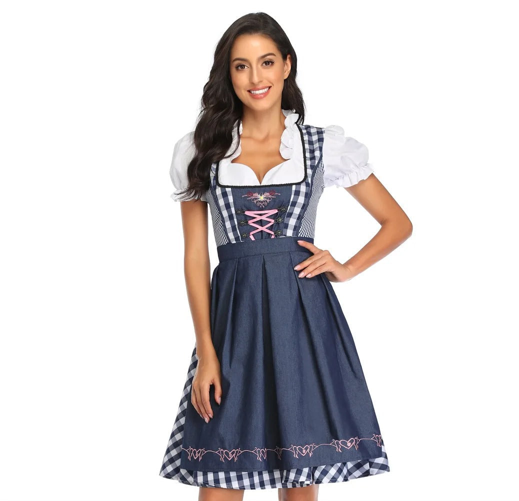 Sarah | Traditionel Oktoberfest kjole med dirndl design