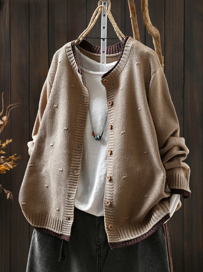 Isabel | Dame cardigan i strik med oversize pasform
