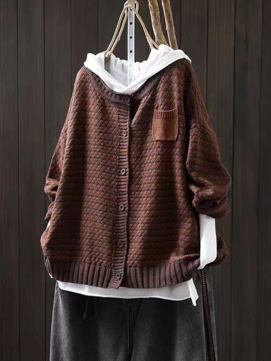Mie | Dame cardigan i strik med oversize pasform
